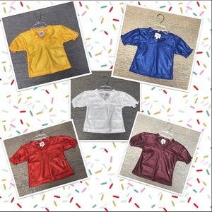 Infant Toddler Girls Ruffled Sleeve Football Mesh Sports Jersey Choose 1 Pc NWT